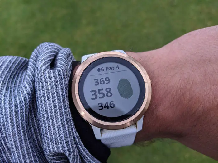 garmin vivoactive 3 gps watch in golf mode