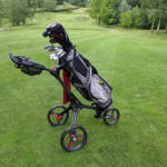 Motocaddy Cube Golf Trolley on the golf course