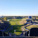 View from the 1st tee at the 2018 Ryder Cup at Le Golf Nationale in Paris